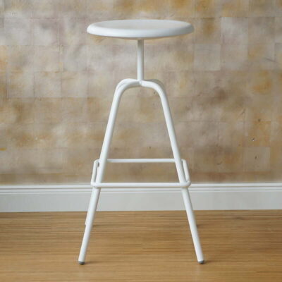 Barhocker Metall weiß