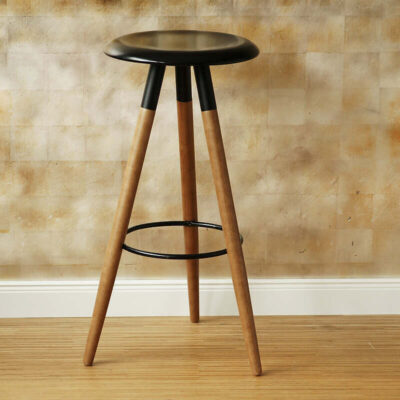 Barhocker Holzbeine schwarz
