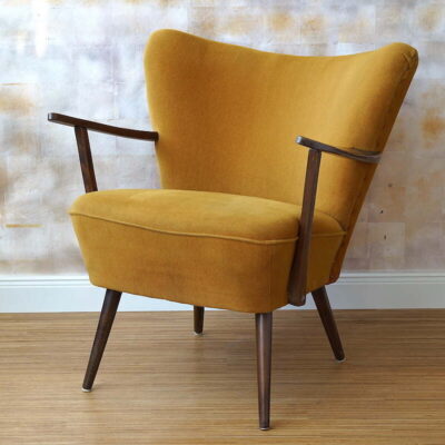 Cocktailsessel gold gelb