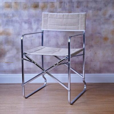 Regiestuhl Camping Stoff Chrom