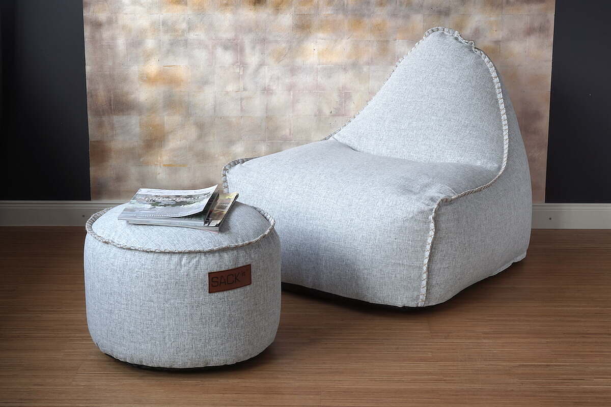 Pouf hellgrau Sack It - Image 2