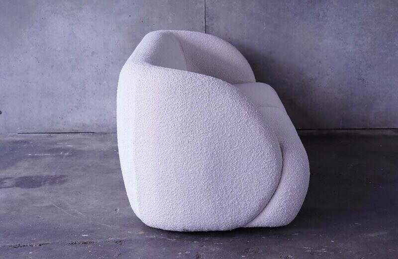 Sofa Stoff hell weiss - Image 2