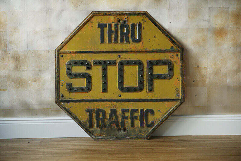 US Verkehrsschild Stop