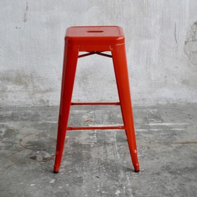 Barhocker französisch Metall rot