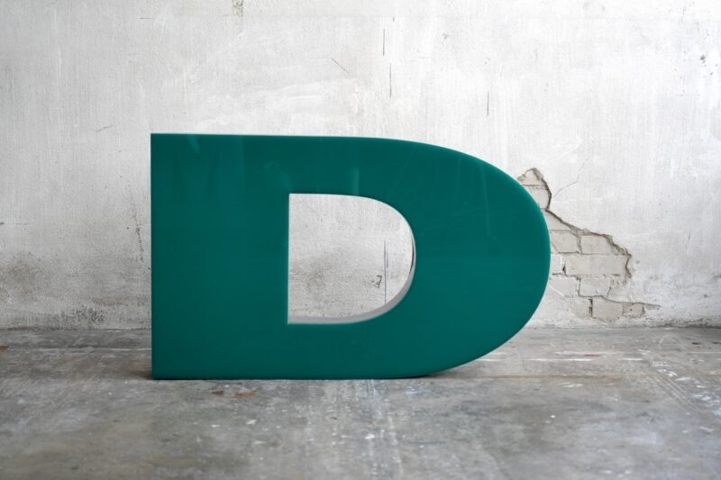Buchstabe D Leuchtbuchstabe (Copy)
